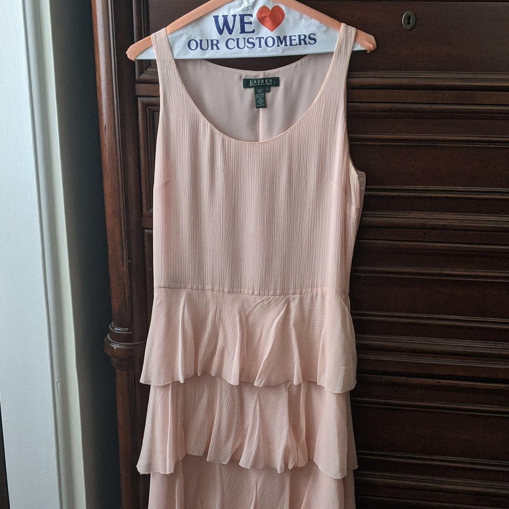 Pink midi dress